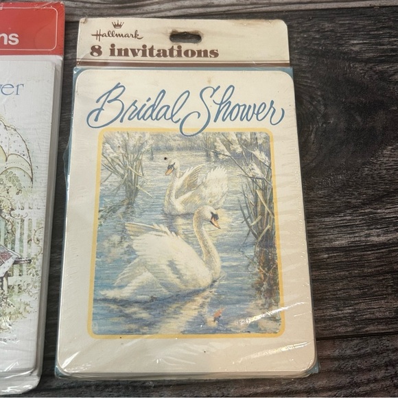 Vintage Sealed Hallmark & American Greeting Bridal Shower Invitations Set of 3 - Picture 2 of 7